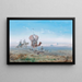 Een karavaan in de woestijn - Paul Pascal — ingelijst kunstwerk aan de muur