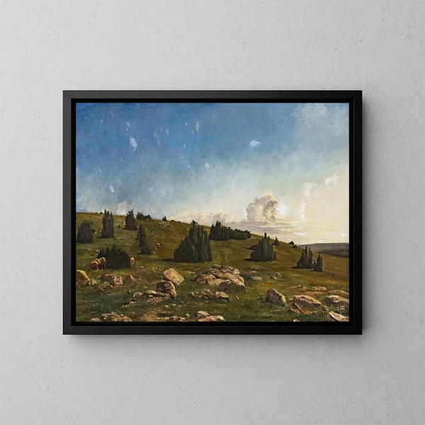 Landschap van de Causses - Paul Prouho — ingelijst kunstwerk aan de muur