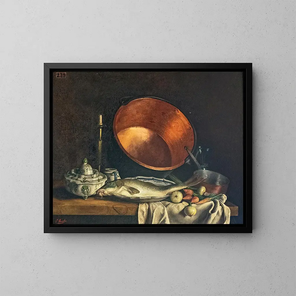 Natuurstudie met een ketel - Paul Prouho — ingelijst kunstwerk aan de muur