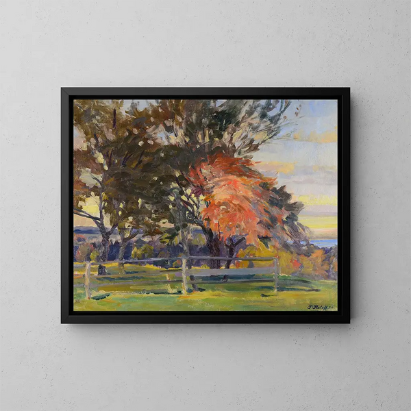 Esdoorn van vuur - Paul Roloff — ingelijst kunstwerk aan de muur