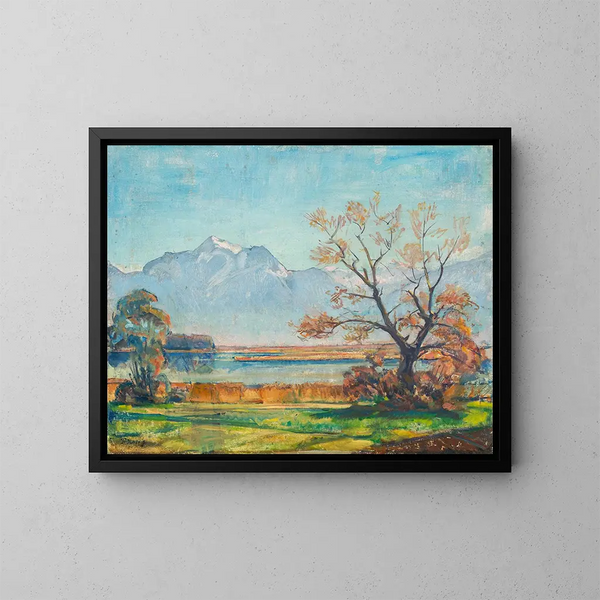 herfstsfeer aan de Chiemsee - Paul Roloff — ingelijst kunstwerk aan de muur