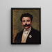 Portret van Félicien Champsaur 1859-1934 romanschrijver - Paul San — ingelijst kunstwerk aan de muur