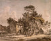 Een herberg - Paul Sandby — weergave van het kunstwerk