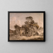 Een herberg - Paul Sandby — ingelijst kunstwerk aan de muur