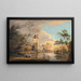 the Unfinished View of the West Gate of Canterbury - Paul Sandby — framed artwork on a wall