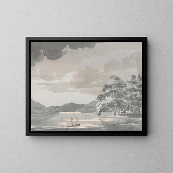 Meerlandschap - Paul Sandby — ingelijst kunstwerk aan de muur