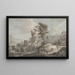 Berglandschap met een forterij - Paul Sandby — ingelijst kunstwerk aan de muur