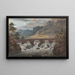 PontyPier near Llanroost Denbighshire - Paul Sandby — framed artwork on a wall