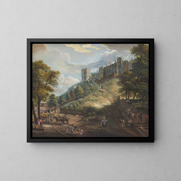 De Honderd Trappen van Windsor Castle - Paul Sandby — ingelijst kunstwerk aan de muur