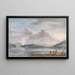The Rising Tide at Briton Ferry - Paul Sandby — framed artwork on a wall