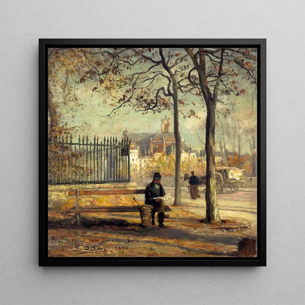 Paul Schaan - Le Quai De LhtelDeVille Vu De Lile De La Cit.webp