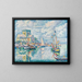 Barfleur - Paul Signac — framed artwork on a wall