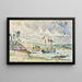 Cathrin Lancre Mouillage de Kermarquer Embouchure du Trieux - Paul Signac — ingelijst kunstwerk aan de muur