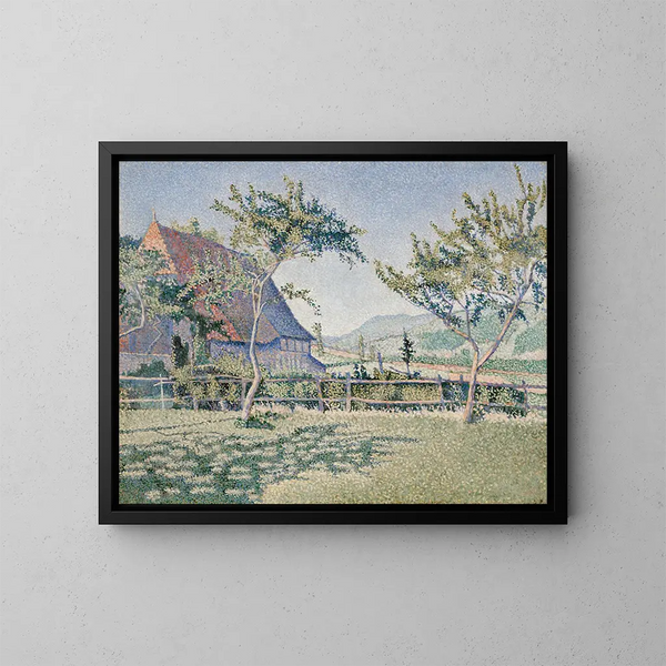 Het kasteel op de weide - Paul Signac — ingelijst kunstwerk aan de muur
