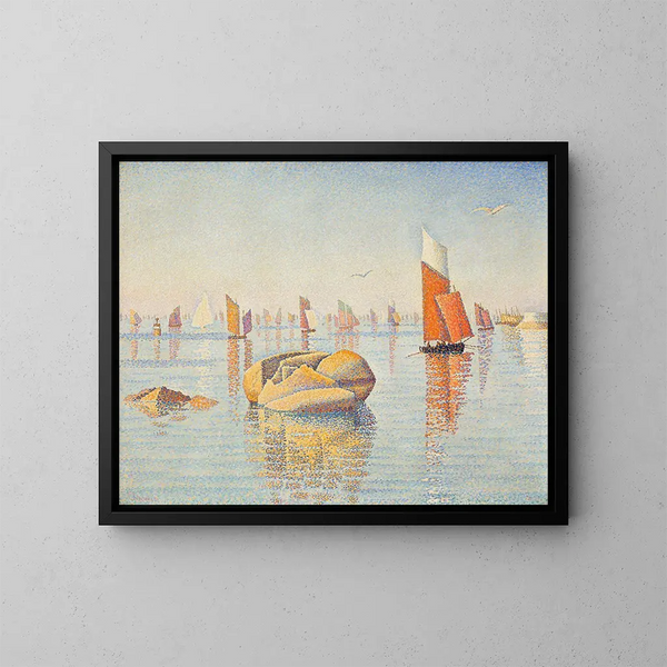 Concarneau in de rust van de ochtend - Paul Signac — ingelijst kunstwerk aan de muur
