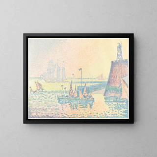 De avond - Paul Signac — ingelijst kunstwerk aan de muur