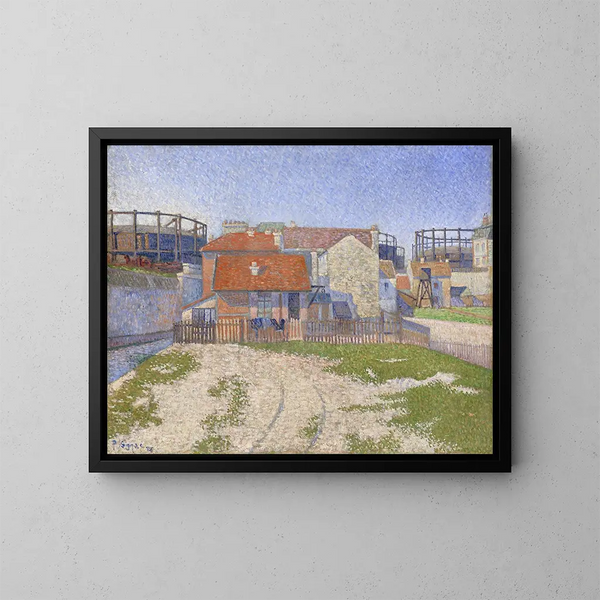 Gazomètres à Clichy - Paul Signac — ingelijst kunstwerk aan de muur