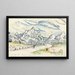 Les Alpilles Uitzicht vanaf Saint-Rémy-de-Provence - Paul Signac — ingelijst kunstwerk aan de muur