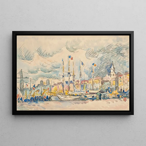 Paul Signac - Marseille le quai.webp