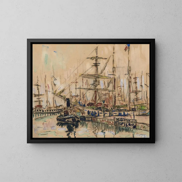Saint-Malo, les Terreneuvas - Paul Signac — ingelijst kunstwerk aan de muur