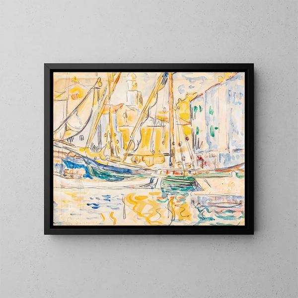 Saint-Tropez - Paul Signac — ingelijst kunstwerk aan de muur