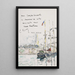 Terre-neuva l'ancre au large d'un port breton - Paul Signac — ingelijst kunstwerk aan de muur