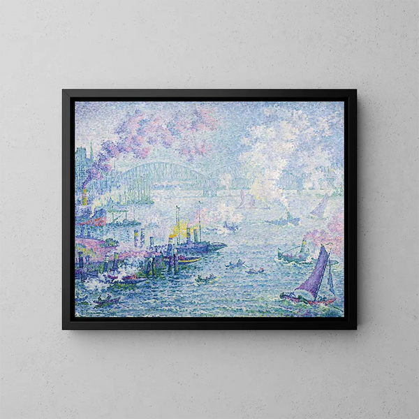 Het haven van Rotterdam - Paul Signac — ingelijst kunstwerk aan de muur