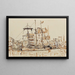 Drie-masten in de haven - Paul Signac — ingelijst kunstwerk aan de muur
