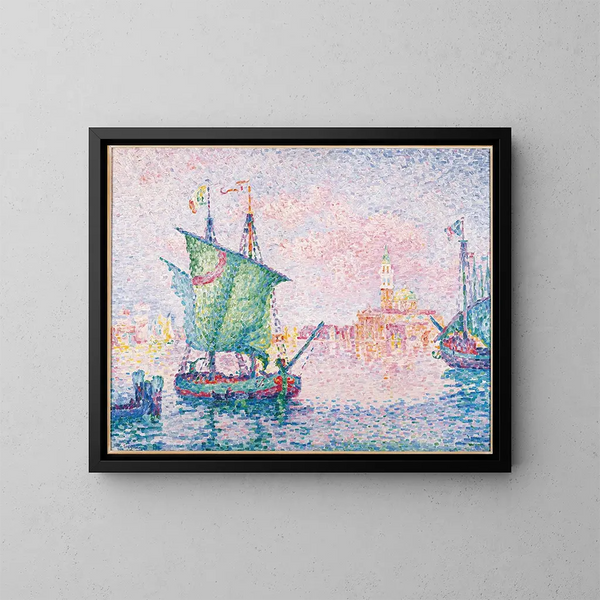 Venetië, de roze wolk 1909 - Paul Signac — ingelijst kunstwerk aan de muur