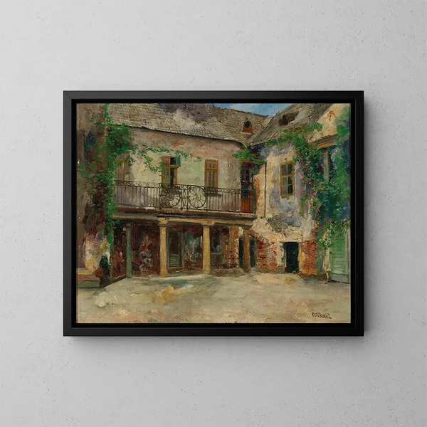 Romantisch schilderij in Wachau - Paul Unbereit — ingelijst kunstwerk aan de muur