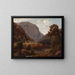 Landschap van de Hudson-rivier - Paul Weber — ingelijst kunstwerk aan de muur