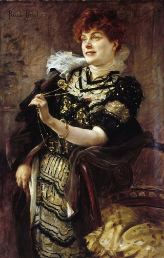 Paul mile Chabas - Portrait de Daniel Lesueur Jeanne Loiseau 18601921 dite femme de lettres.webp
