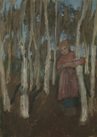 Paula ModersohnBecker - Girl in a Birch Forest.webp