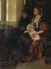 Haar eerste bezoek aan de kerk - Paula Monj — weergave van het kunstwerk