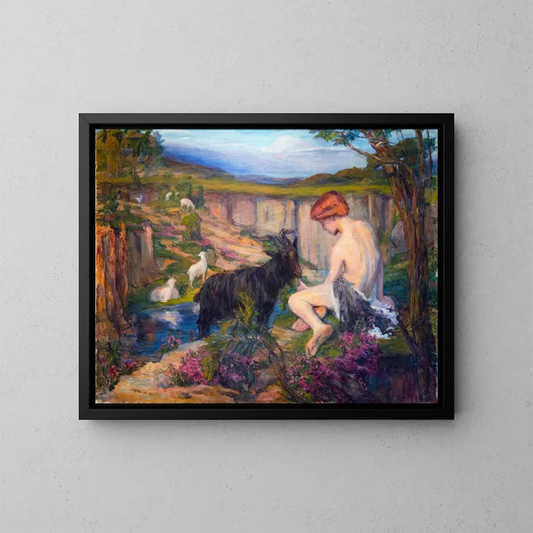 Allegorie van de kunst - Pauline Adour — ingelijst kunstwerk aan de muur