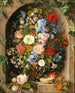 Een groot boeket bloemen in een Grieks vaas - Pauline von Koudelka-Schmerling — weergave van het kunstwerk