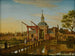 van Koepoort uitzicht in Leiden vanaf de Zoeterwoude-route - Paulus Constantijn la Fargue — weergave van het kunstwerk