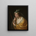 A shepherdess - Paulus Moreelse — framed artwork on a wall