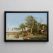 Cows reflected in the water - Paulus Potter — framed artwork on a wall