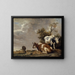 Drie koeien in een weide - Paulus Potter — ingelijst kunstwerk aan de muur