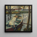 Pauze van roeimachine Hartmannsberg - Leo Putz — ingelijst kunstwerk aan de muur
