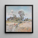 Landschapschilderij - Giuseppe Casciaro — ingelijst kunstwerk aan de muur