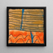 Abstract landschap schilderij - Egon Schiele — ingelijst kunstwerk aan de muur