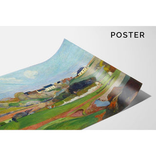 Paysage au Pouldu de Paul Gauguin | Reproduction Tableau Décoration murale affiche copie