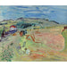 Reproductie van het schilderij Landschap met tarweveld en koeien - Raoul Dufy