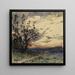 Landschapschilderij bij schemering - Henri Joseph Harpignies — ingelijst kunstwerk aan de muur