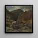 Landschap met waterval - Hans Gude — ingelijst kunstwerk aan de muur