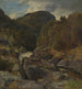 Landschap met waterval - Hans Gude — weergave van het kunstwerk