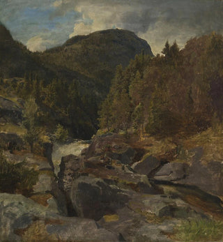Paysage avec cascade - Hans Gude