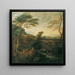 Landschap met grazende Khen - Josef Faistenberger — ingelijst kunstwerk aan de muur